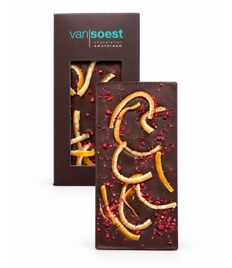 CHOCOLATE BAR DARK 70% ORANGE ROSE PEPPER