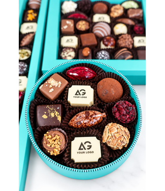 CHOCOLATES WITH COMPANY LOGO