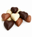 CHOCOLADE HARTJES MELK/PUUR/WIT