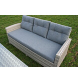 Aluminium Wicker Lounge Diningset