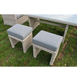 Aluminium Wicker Lounge Diningset