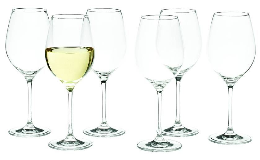 Grand verre à vin blanc CUVEE (SP30961) Sel&poivre - Coffret de 6 verres  dans coffret cadeau.