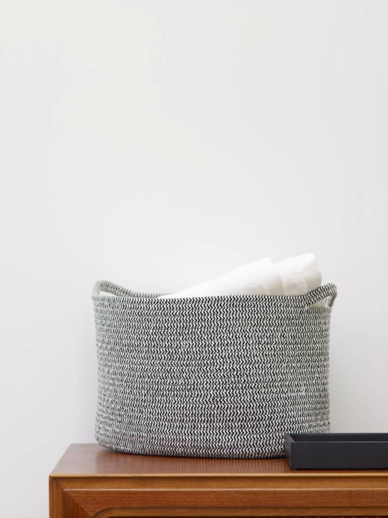 Aquanova Aufbewahrungskorb RENA mittel - Farbe Elfenbein - 38x27 cm