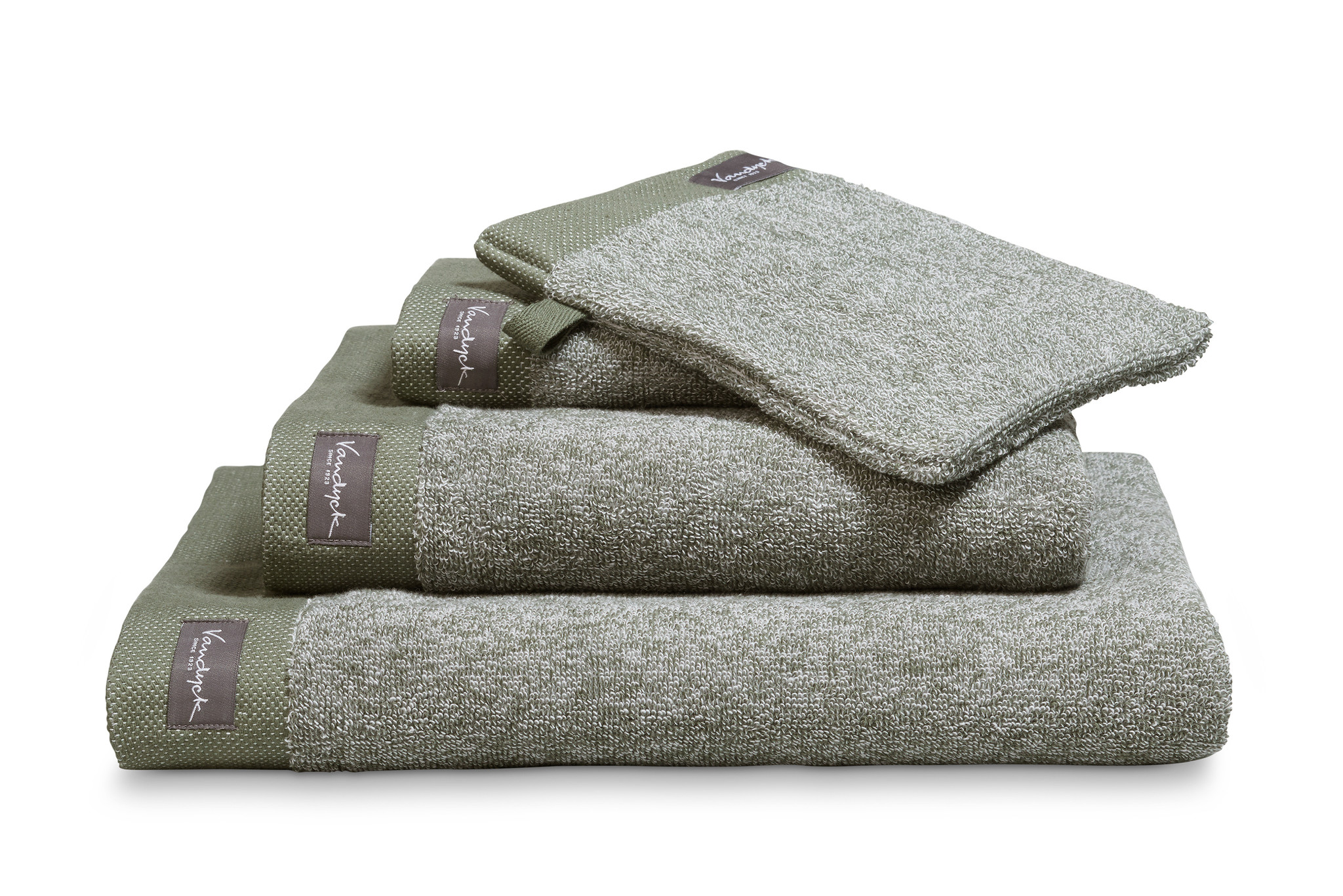 Towel HOME Mouliné color Olive (BAKC18201)