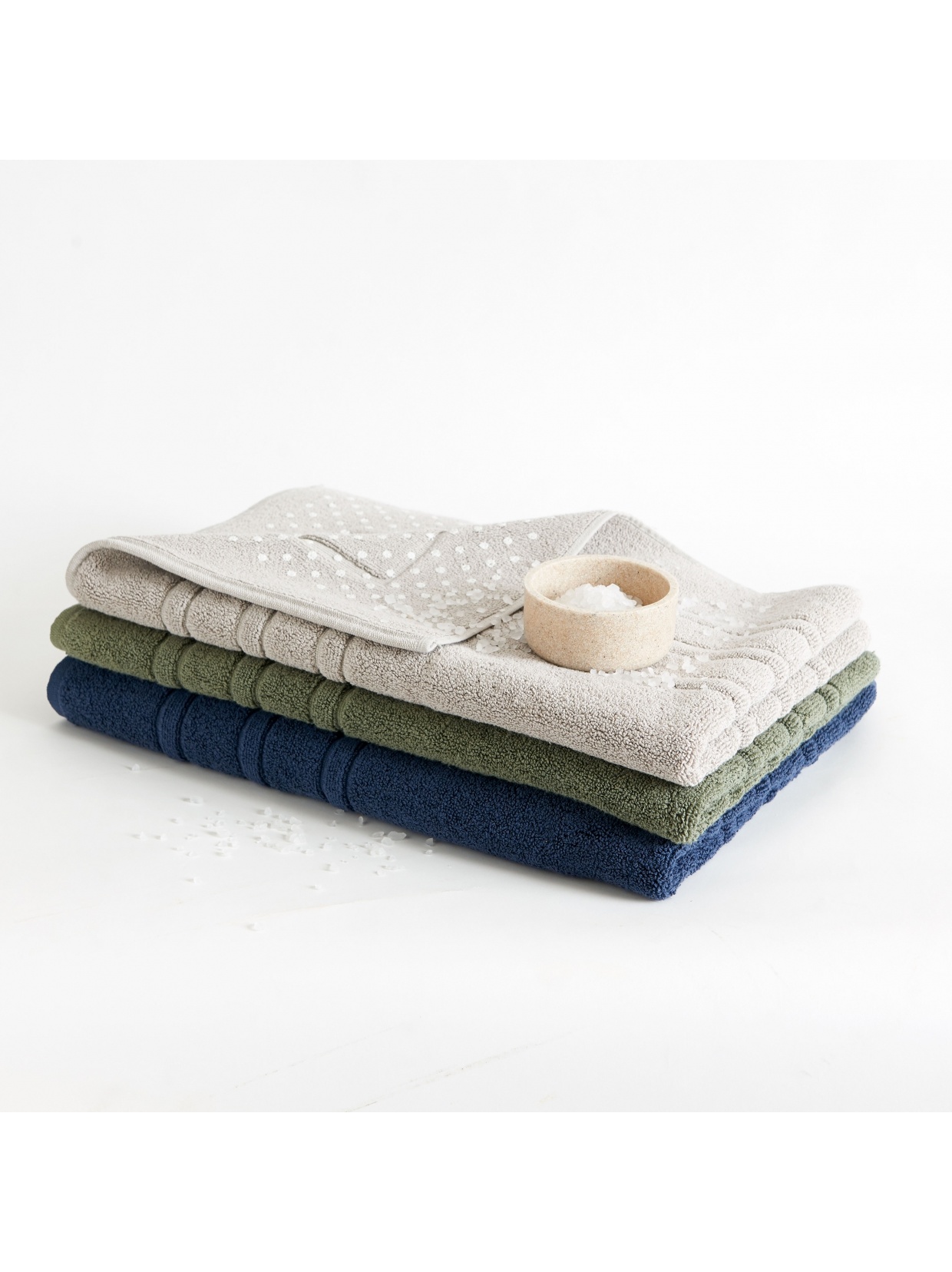 Vandyck HOUSTON bath mat color Olive113 100 cotton Bath & Living