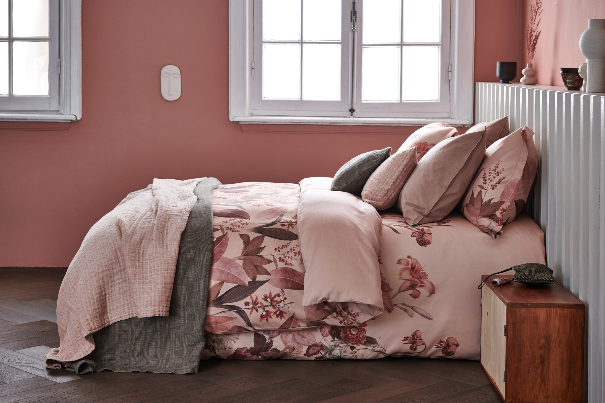 Vandyck dekbedovertrek Washed Cotton - 240x220 cm - Old Rose - Bath & Living