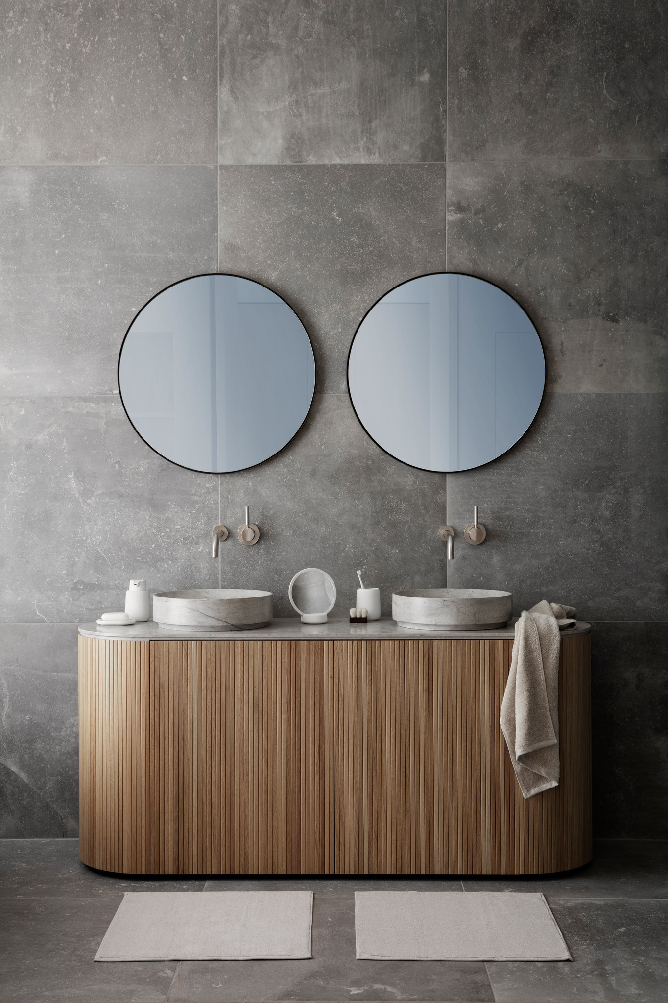 RIM wall mirror 50 cm (Steel Gray) 66003