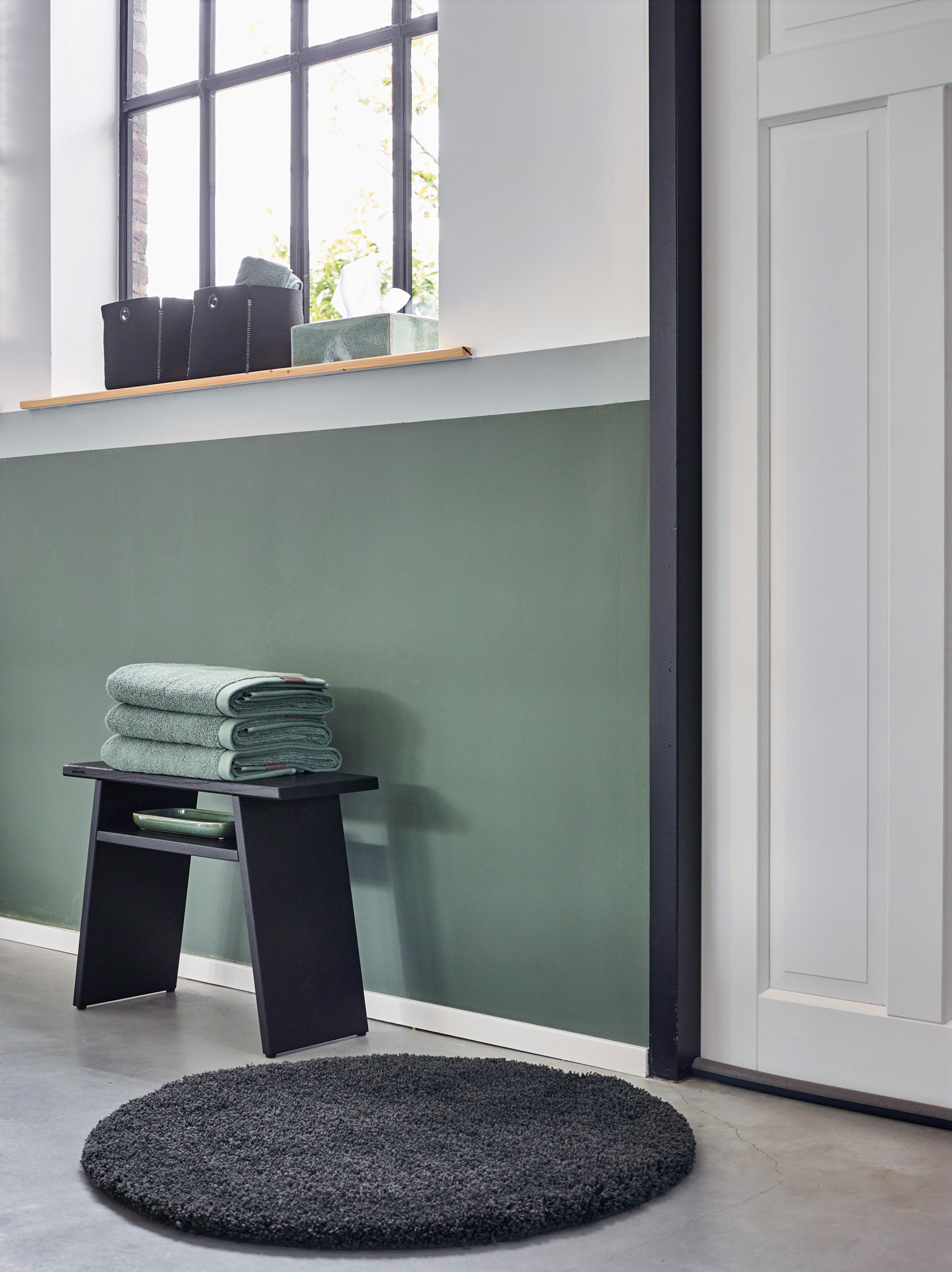 Badmat MUSA kleur Thyme, groen (MUSBM-293)
