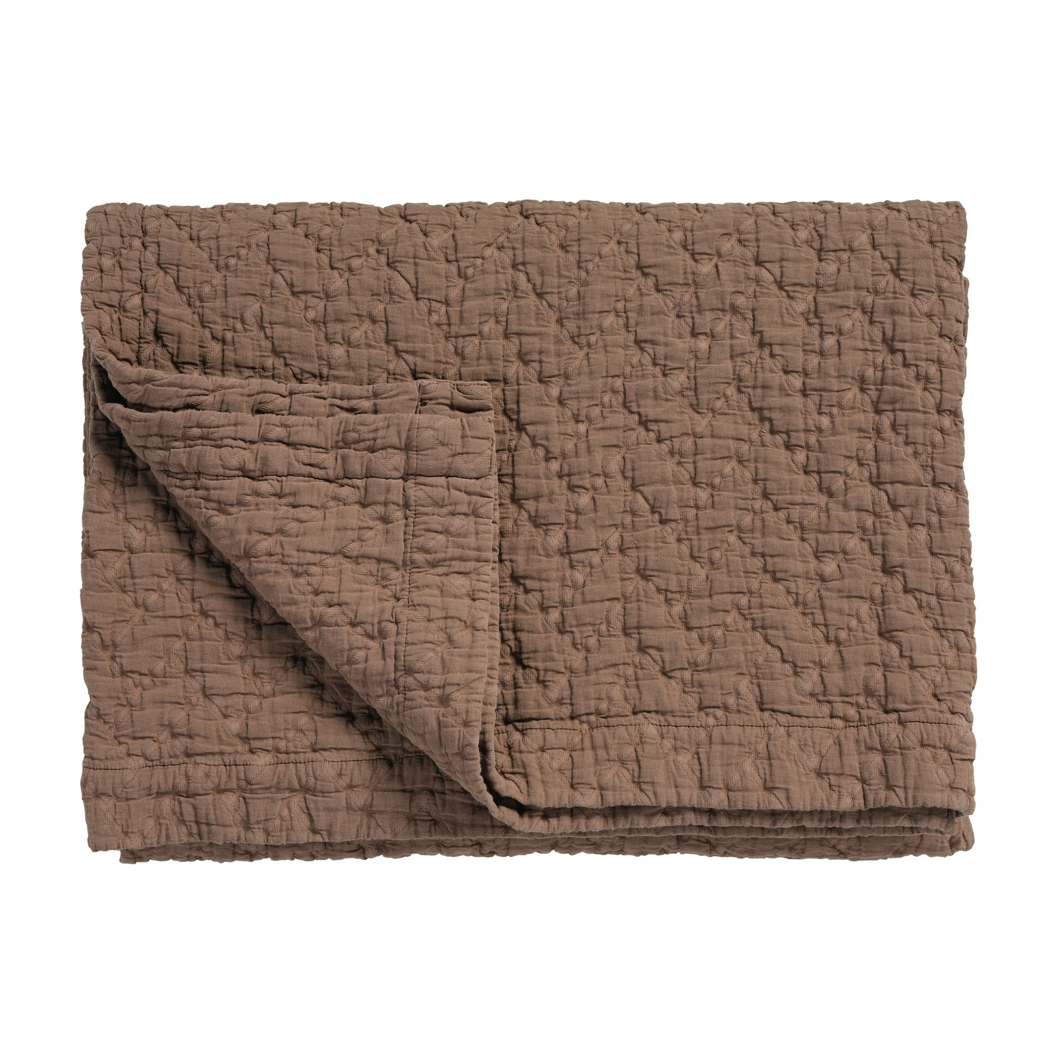 PURE 10 plaid/sprei 180x260 cm Brownie (katoen) PRSA17210