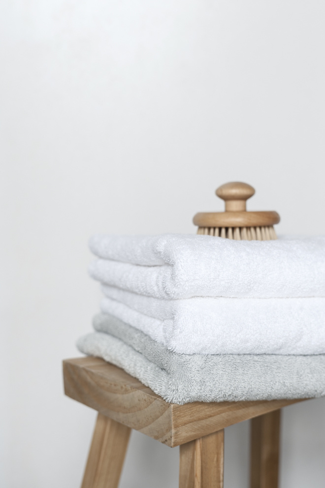 Tessuti da bagno in cotone egiziano - Colore Cool Grey-91 - Marca AQUANOVA.  - Bath & Living