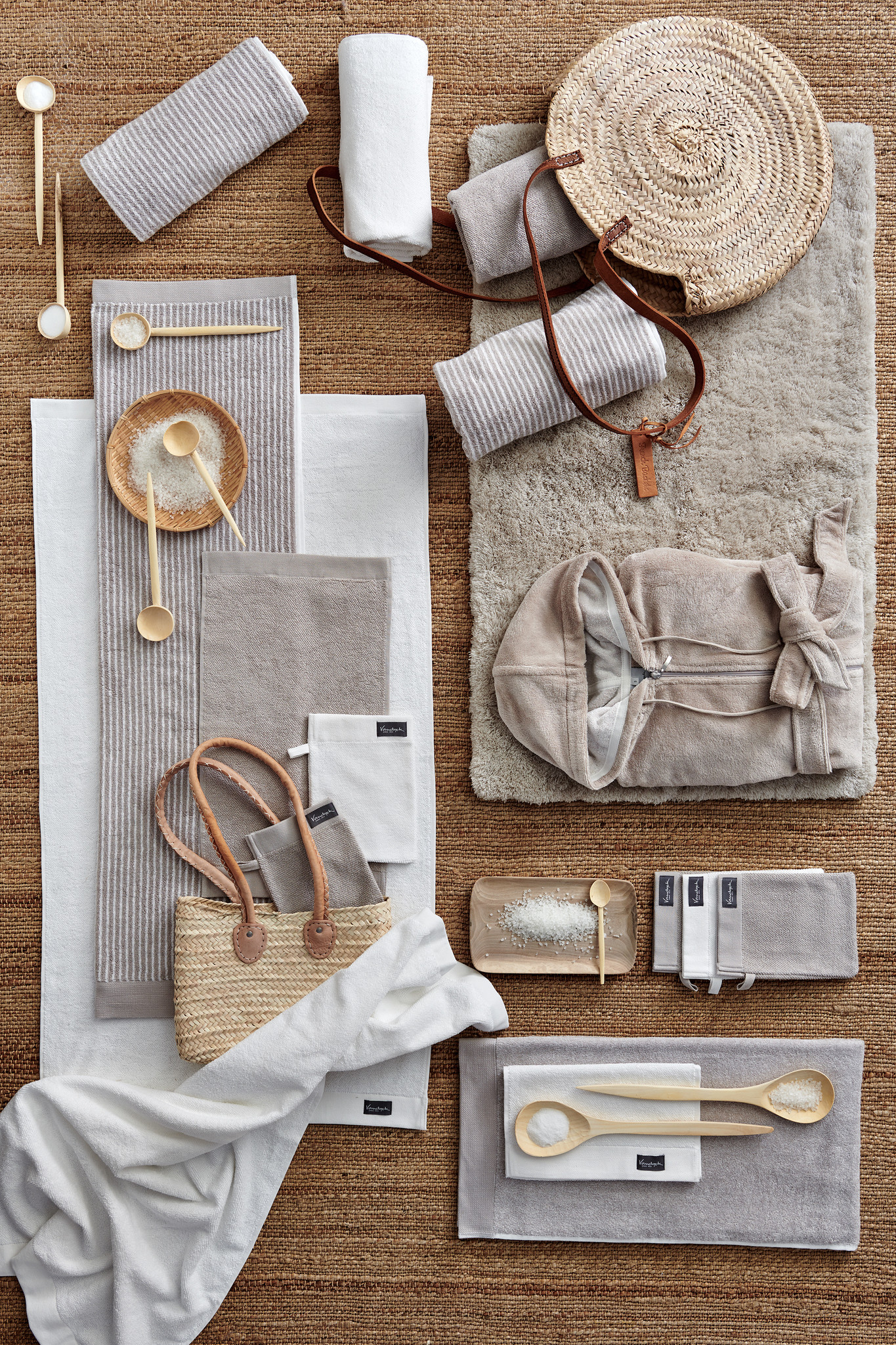 Towel HOME Mouliné color white (BAKC18201)
