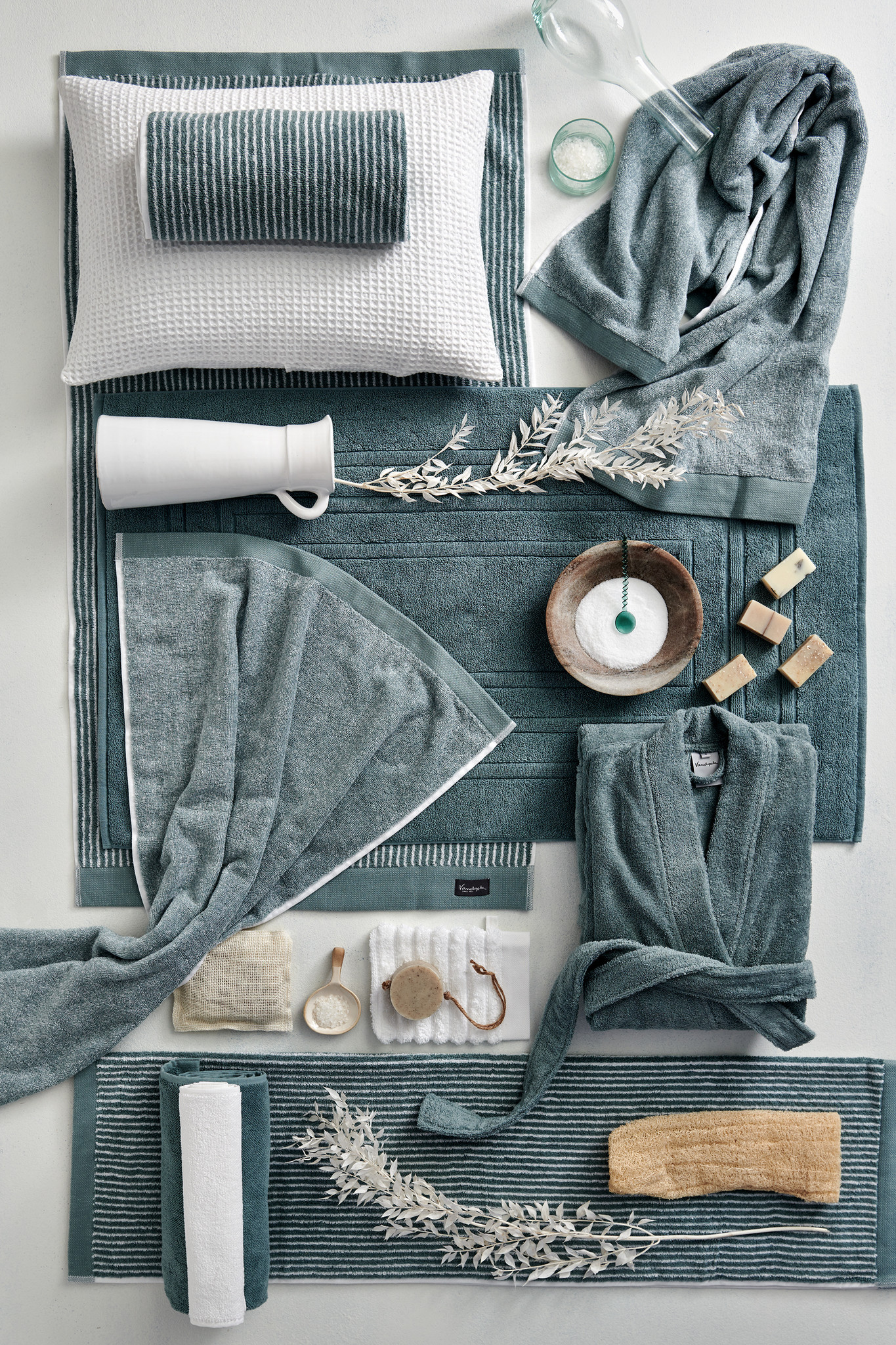 Towel HOME Mouliné color Pearl Blue (BAKC18201)