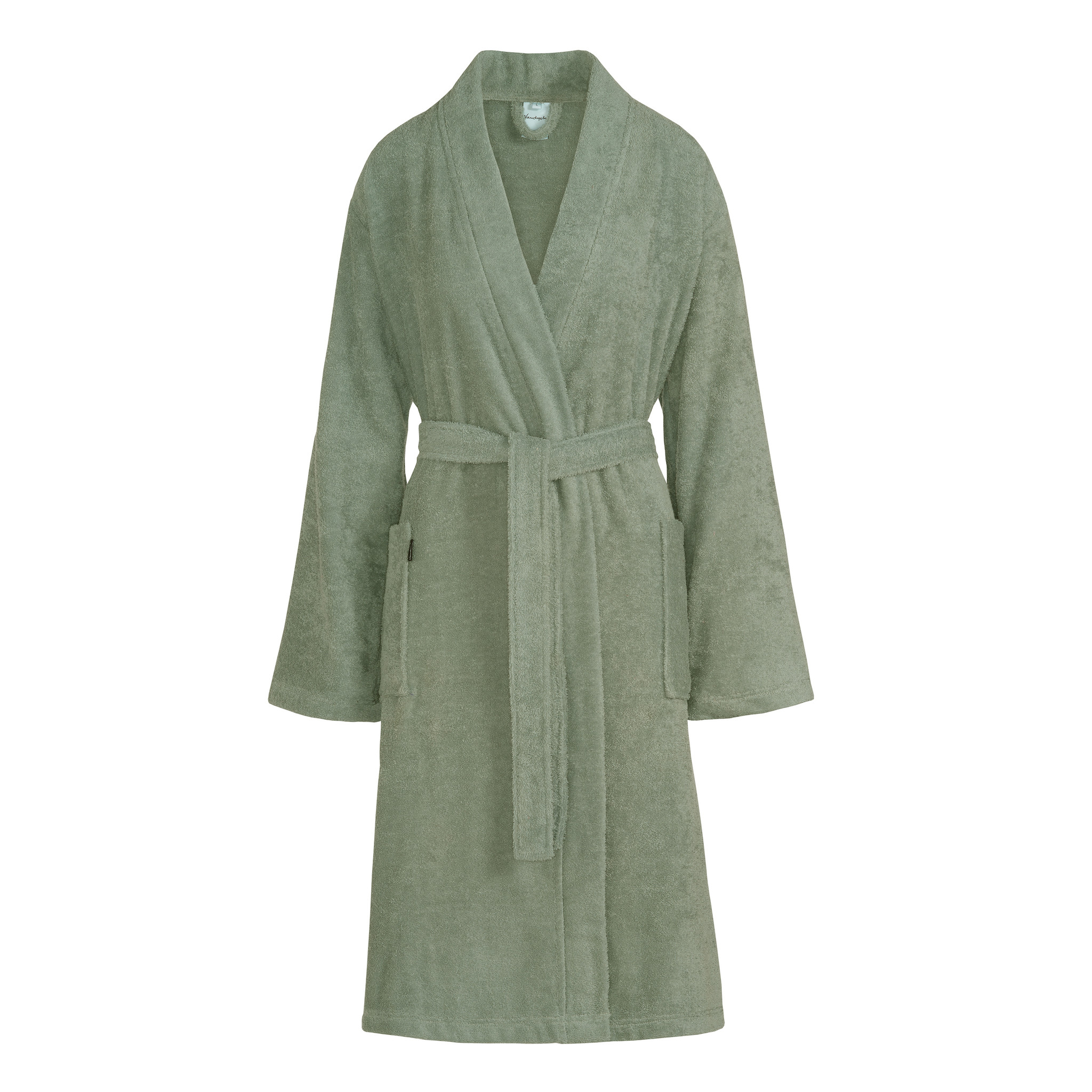 Vandyck Toledo bathrobe (BAGE22105) - Pale Olive - 100% soft cotton ...