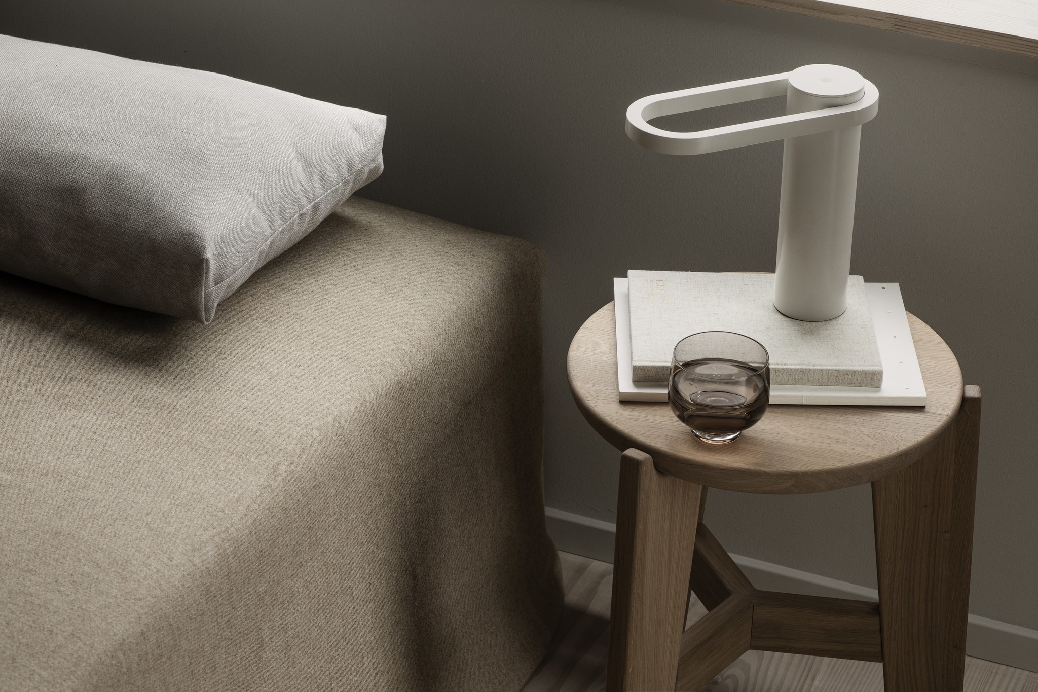 HOOP Lámpara de mesa móvil LED Blanco 66238