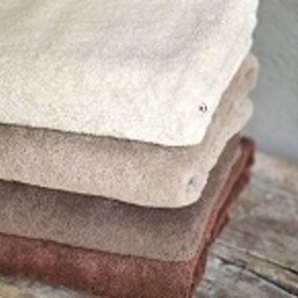 Bath mats, towels and bathrobes