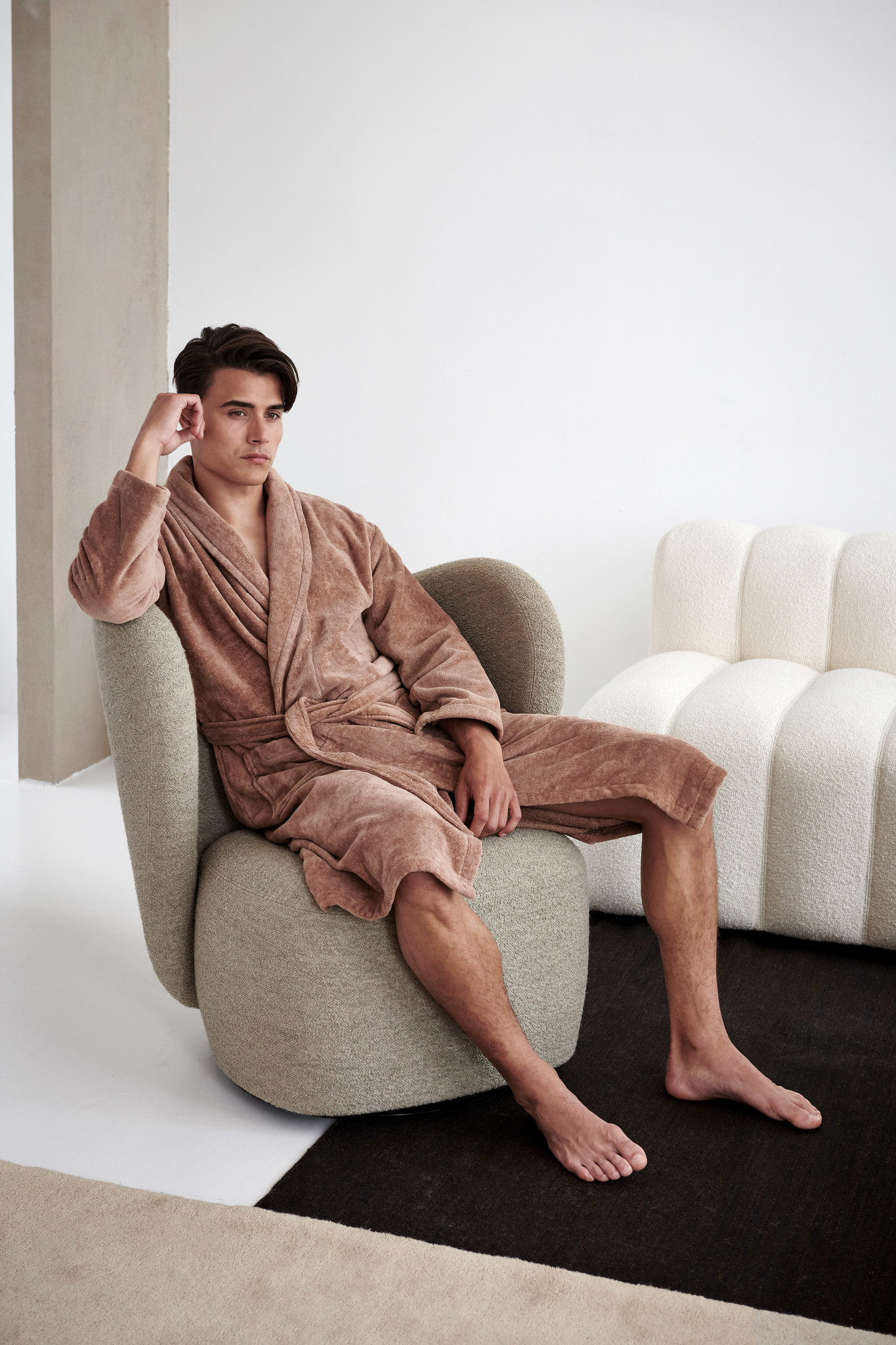 Bathrobe PRESTIGE color Smoke Green (BAPA19202)