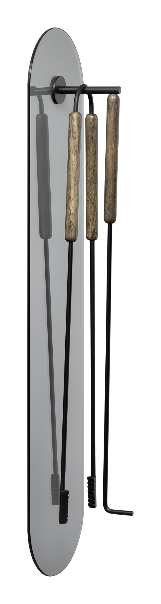 Set d'outils pour cheminée ASHI, 3 pièces, marron, Blomus