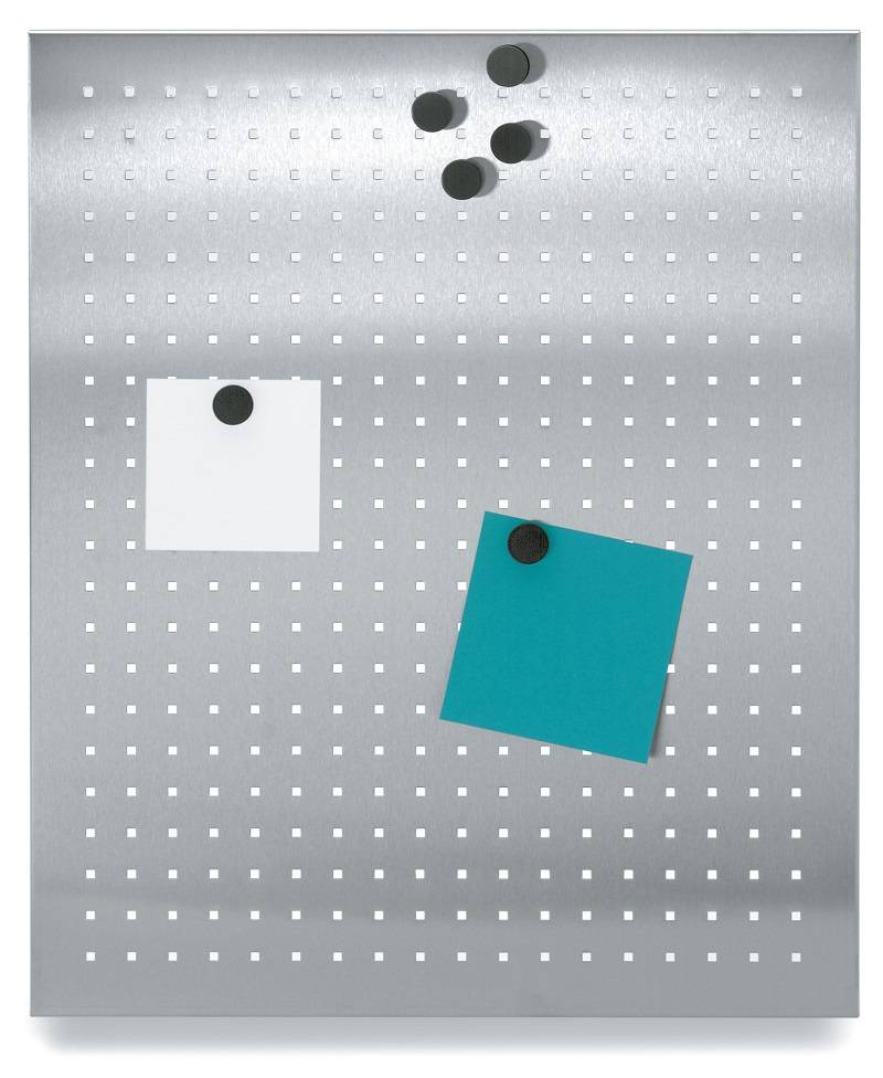 Voorzieningen sla Geven Magneetborden collectie van Blomus - Geperforeerd in geborsteld rvs - Afm.  60x50cm. - Bath & Living