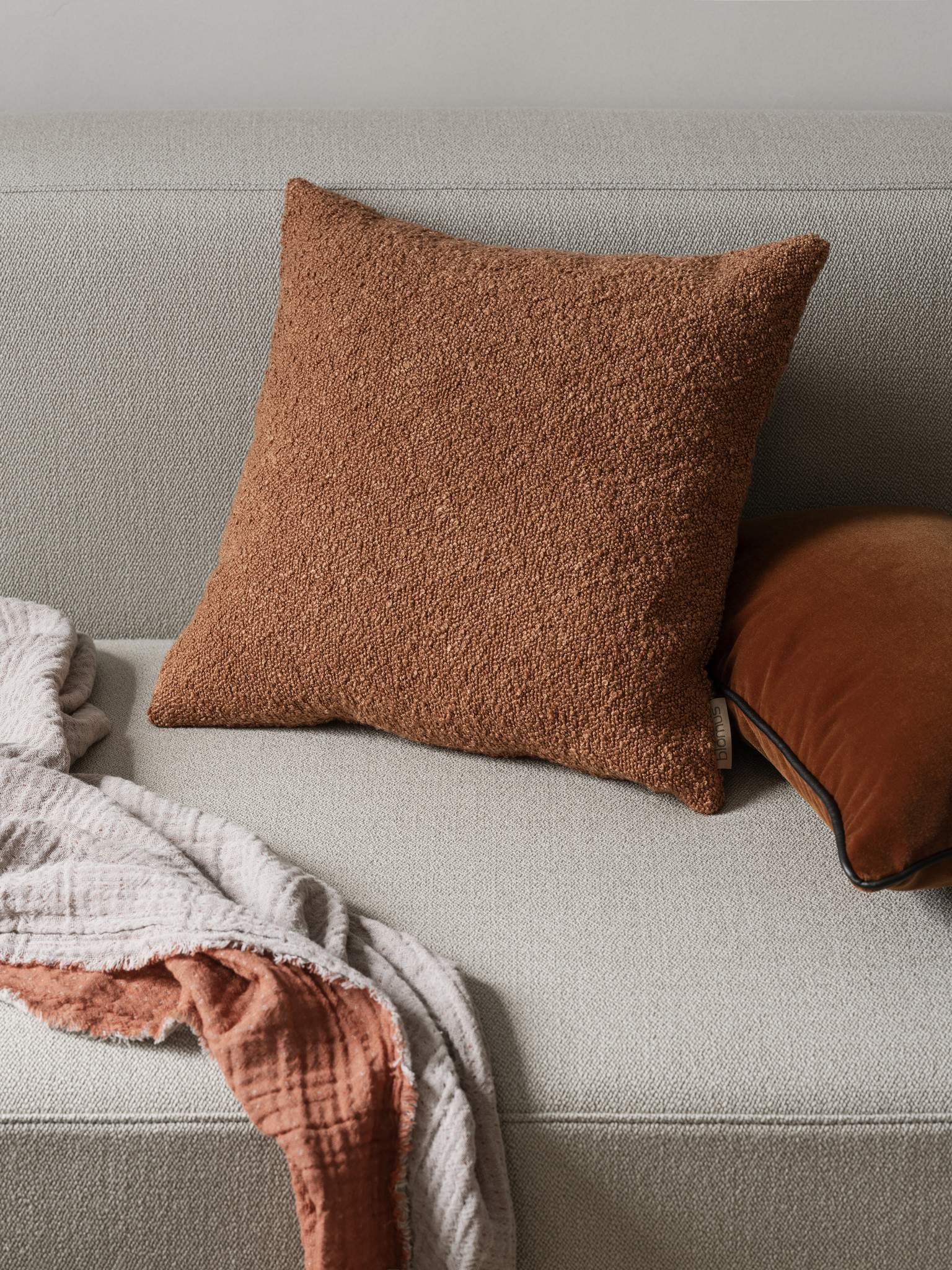 Blomus Fodera per cuscino in VELLUTO 30 x 50 cm - colore Marrone Rustico  (66562) - Bath & Living