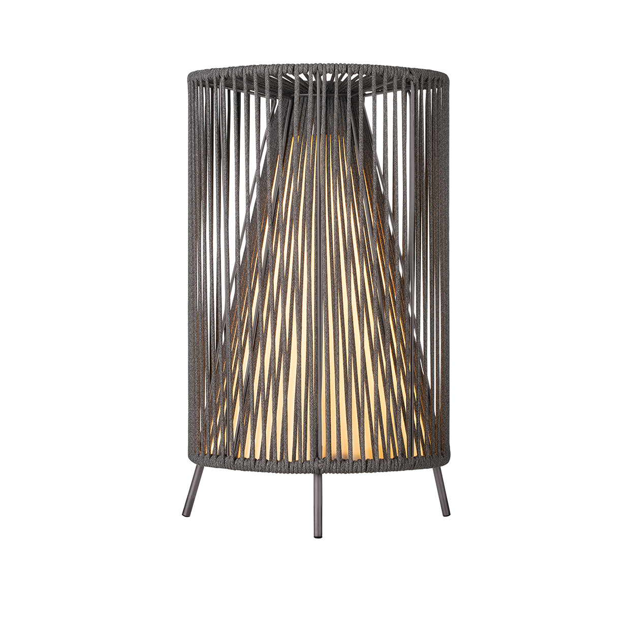 Lámpara de pie móvil LED ROPE Carbón 66241