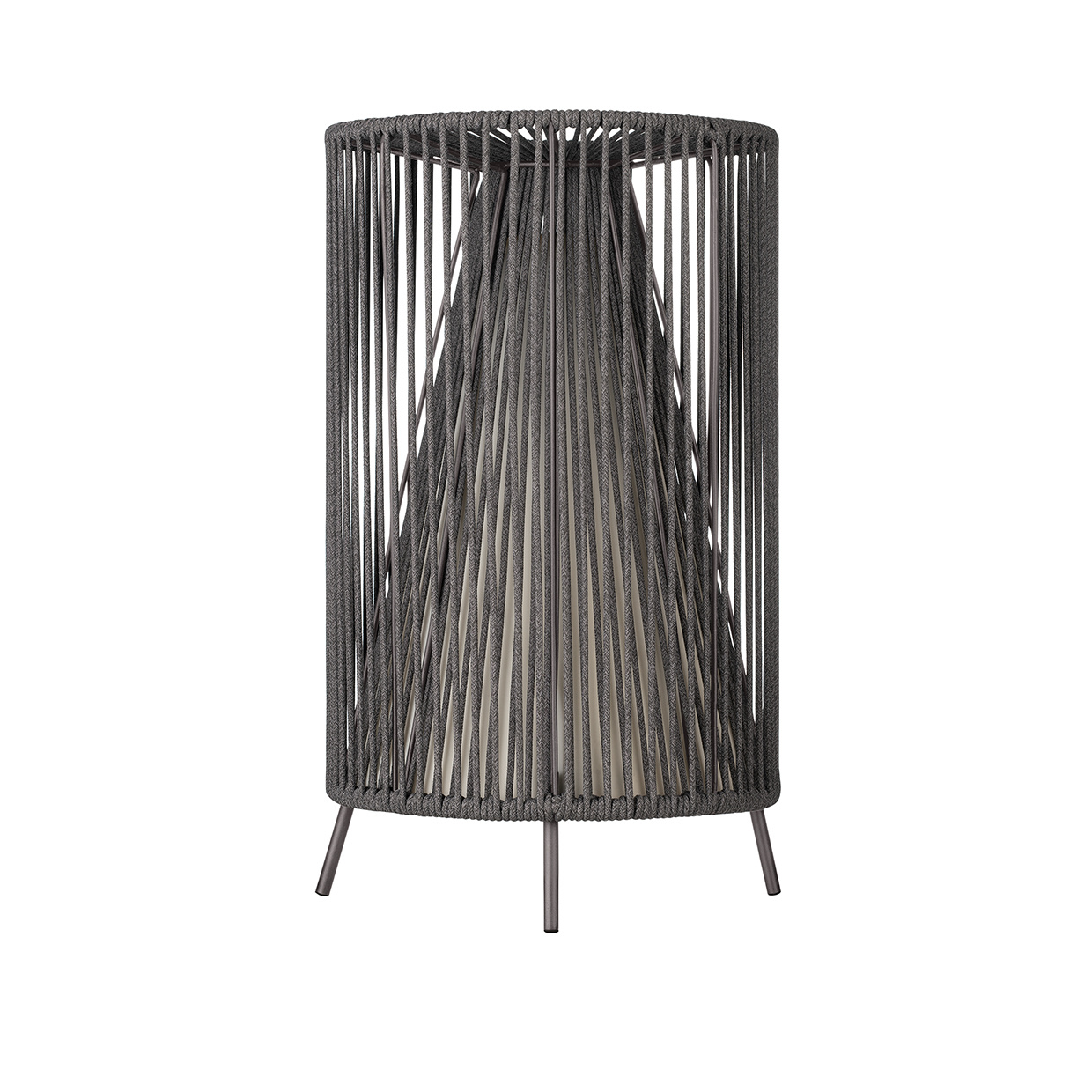 Lámpara de pie móvil LED ROPE Carbón 66241
