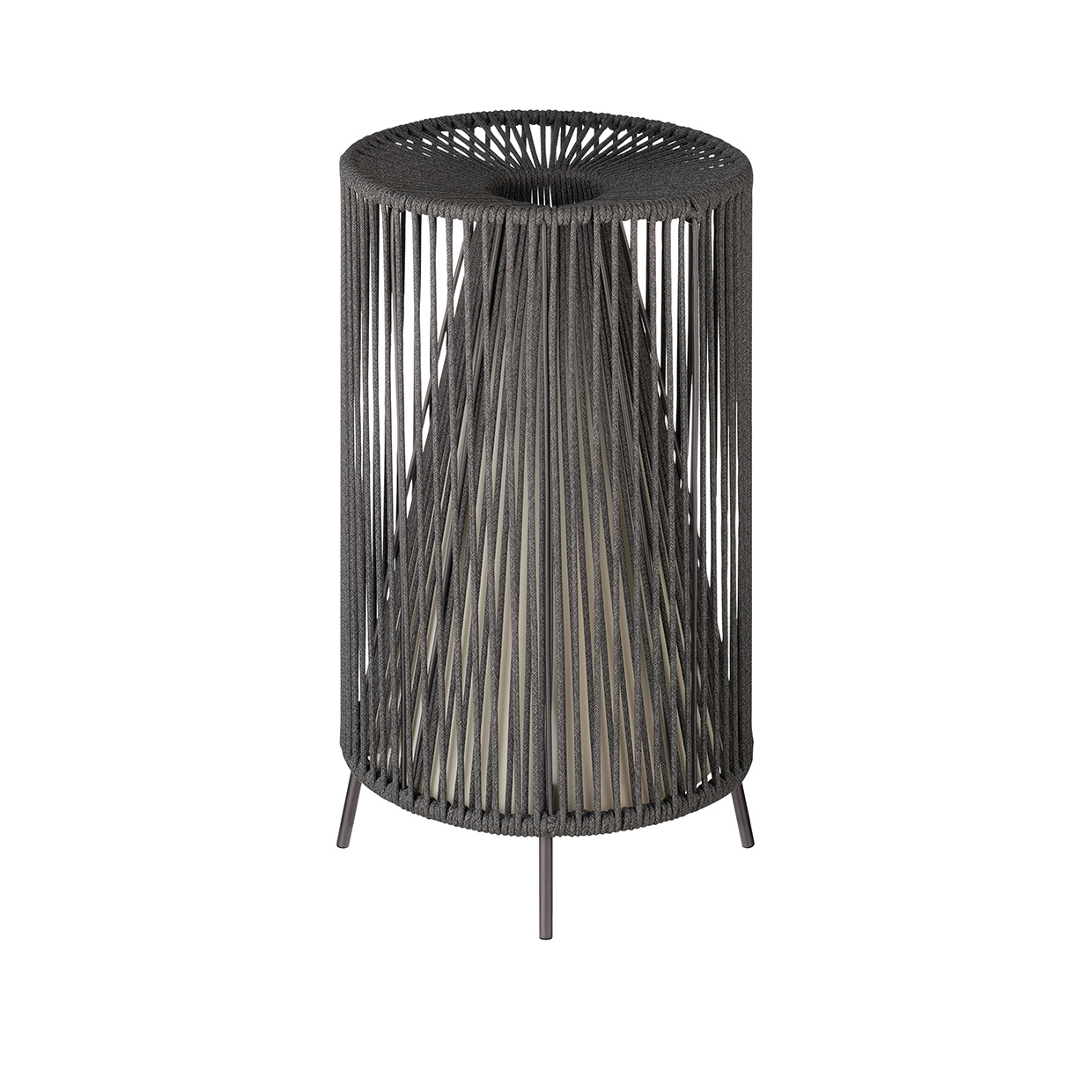 Lámpara de pie móvil LED ROPE Carbón 66241