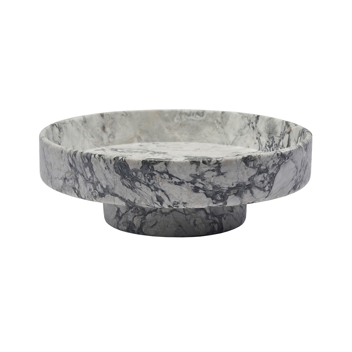 Plateau Aquanova Nero Ø 30 cm - pietra naturale, colore grigio