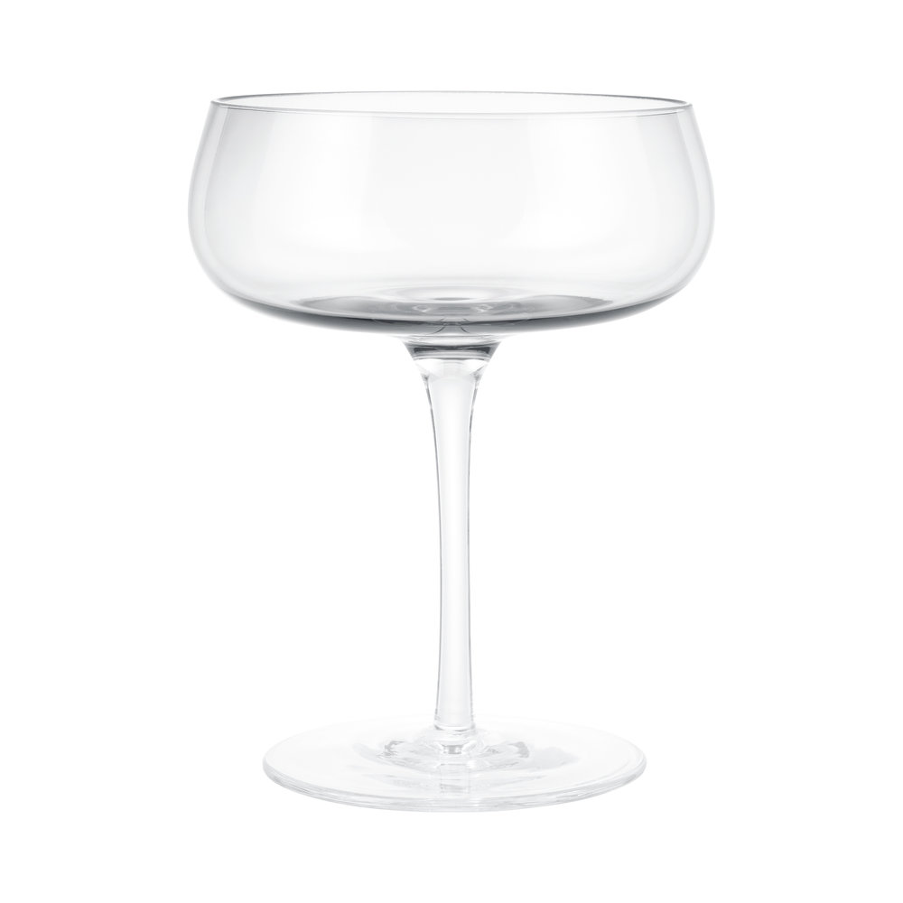 Blomus Belo coupe champagne glass (set/6) clear glass mouth blown Bath & Living