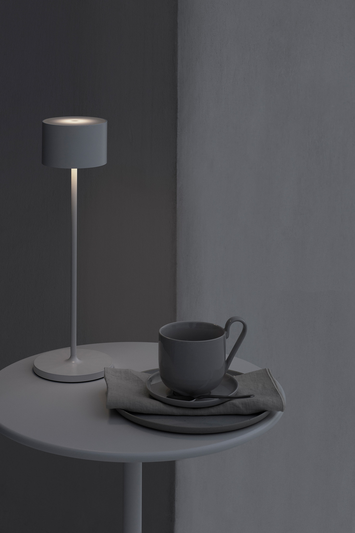 FAROL lámpara de mesa LED móvil Metal Quemado (66216) altura 35,5 cms