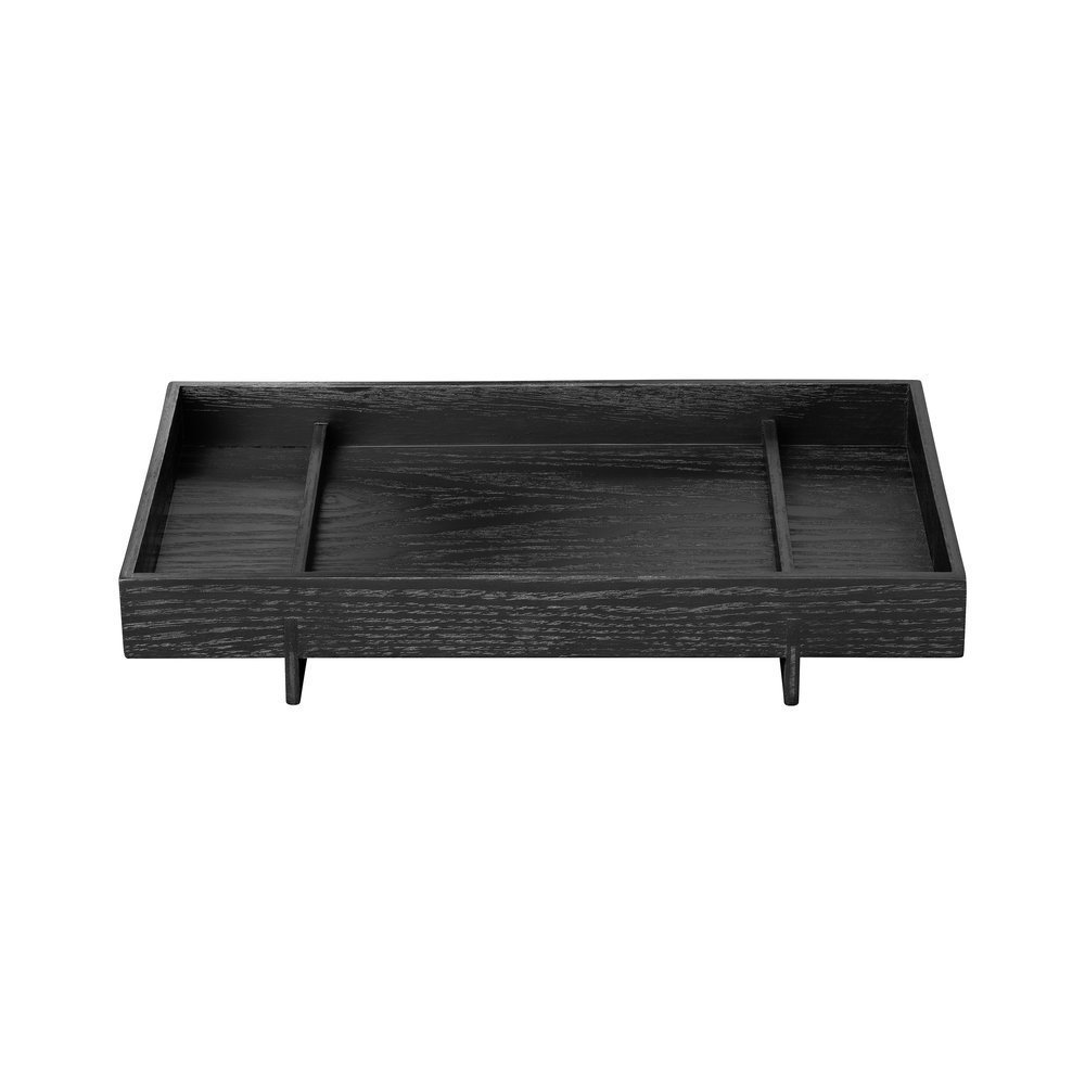 Blomus Abento vassoio / vassoio in legno nero grande - dimensioni 30x50 cm  - Bath & Living