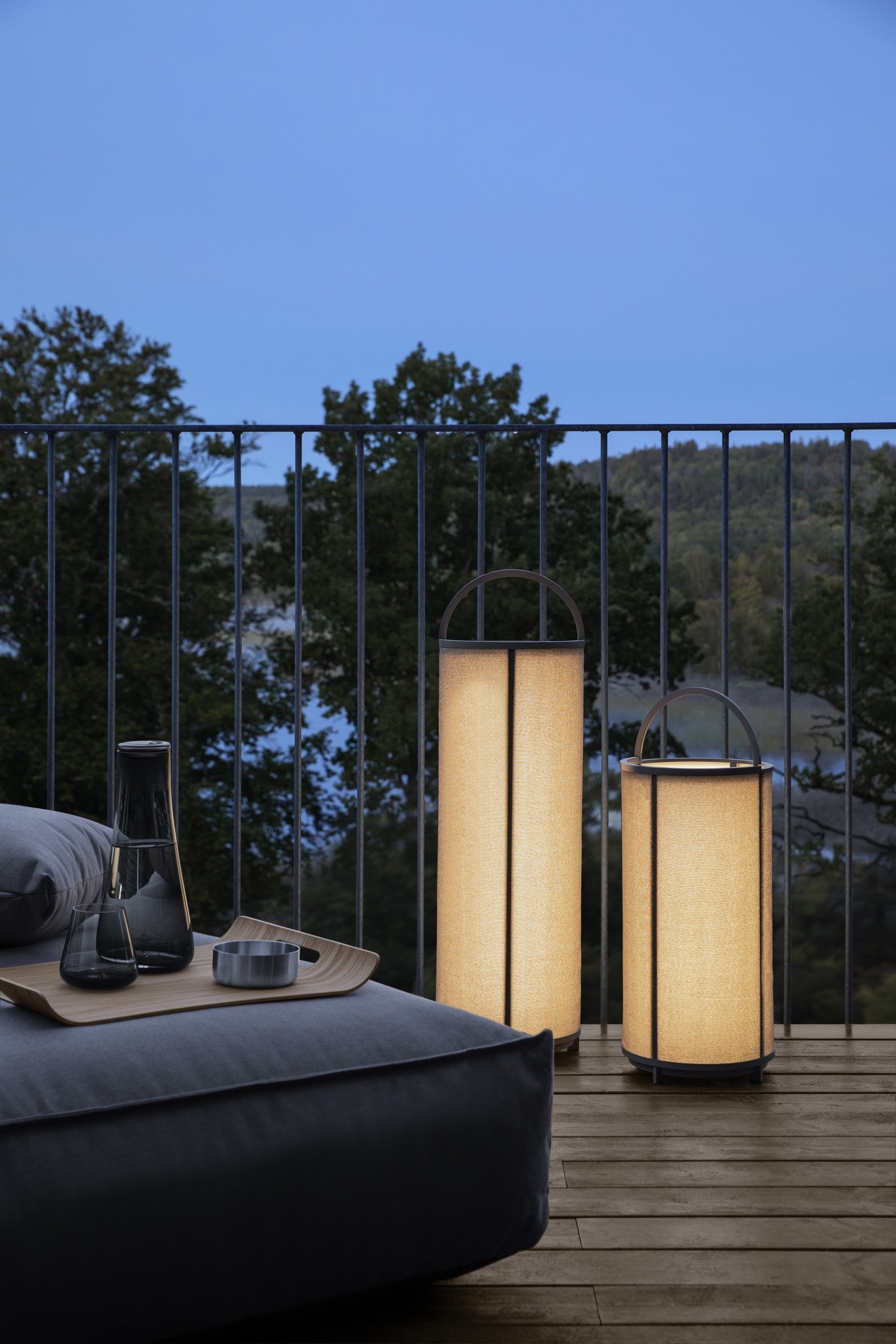 Lámpara de pie LED móvil TAWA Stone (66201) altura 51 cm