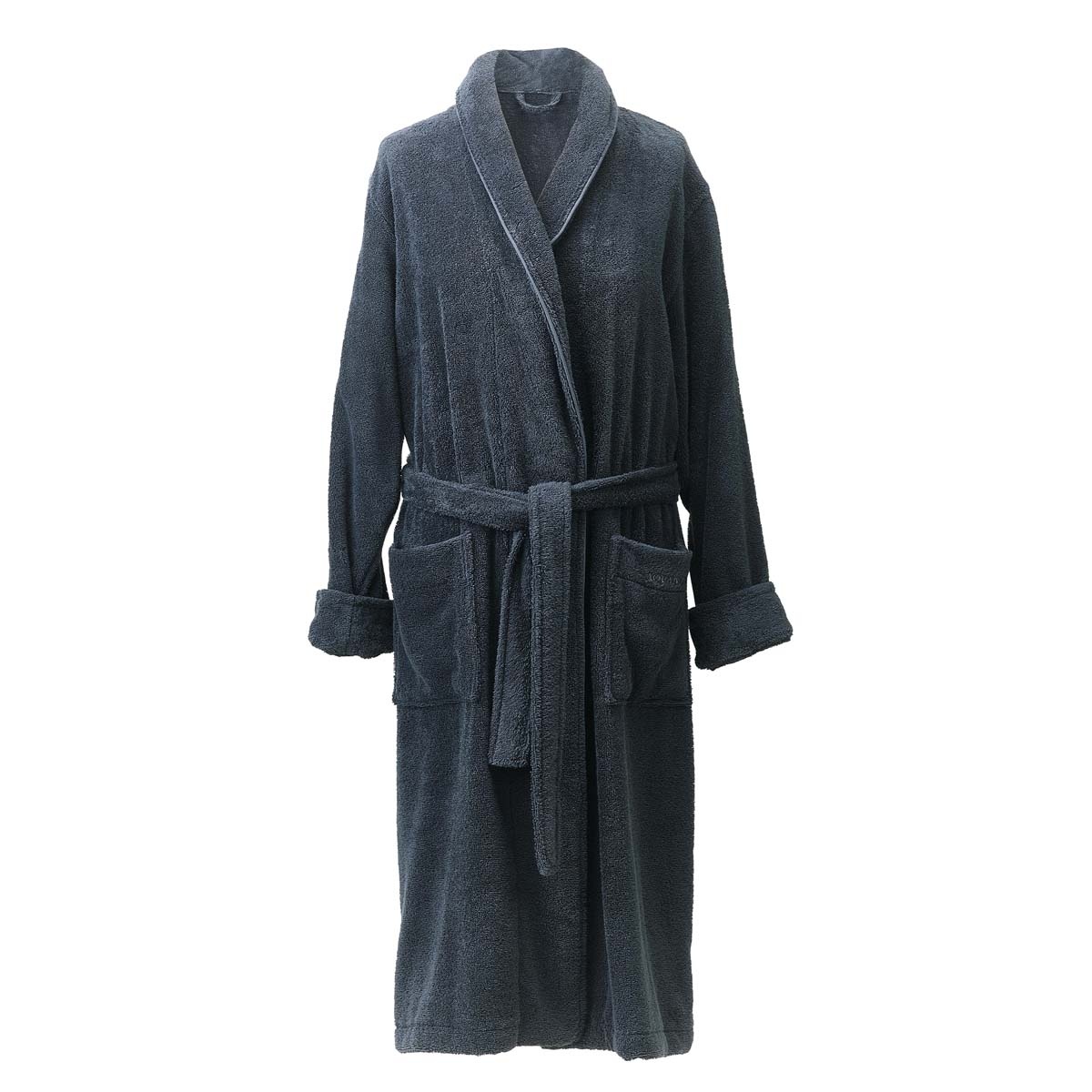 Aquanova London bathrobe color Steel, gray Egyptian cotton Bath