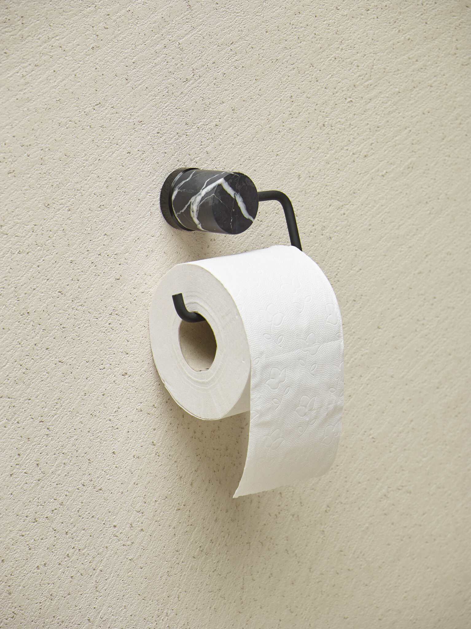 Porte-papier toilette noir, porte-rouleau de papier toilette en
