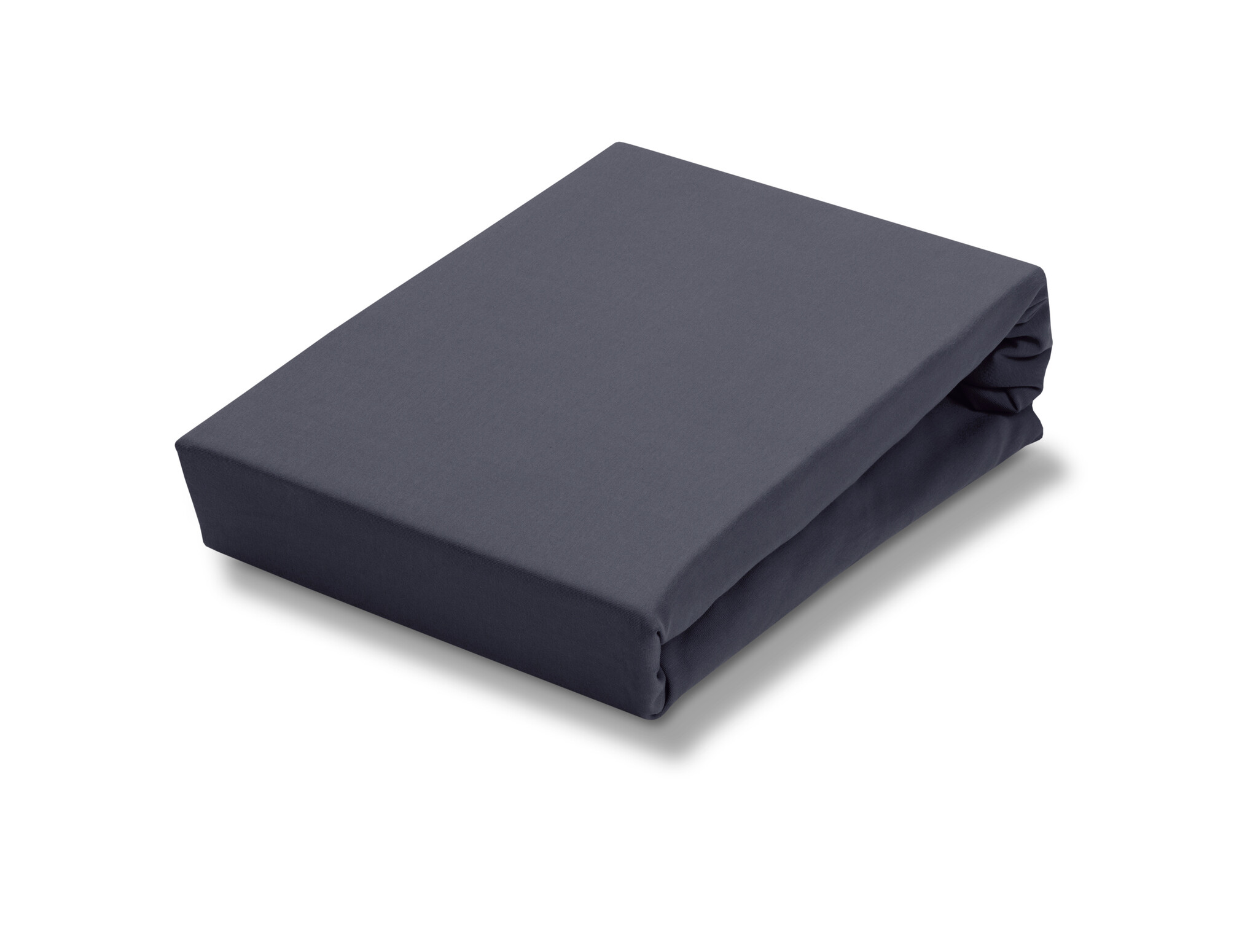 Jersey Soft split topper fitted sheet Blue Ink, dark blue (stretch)