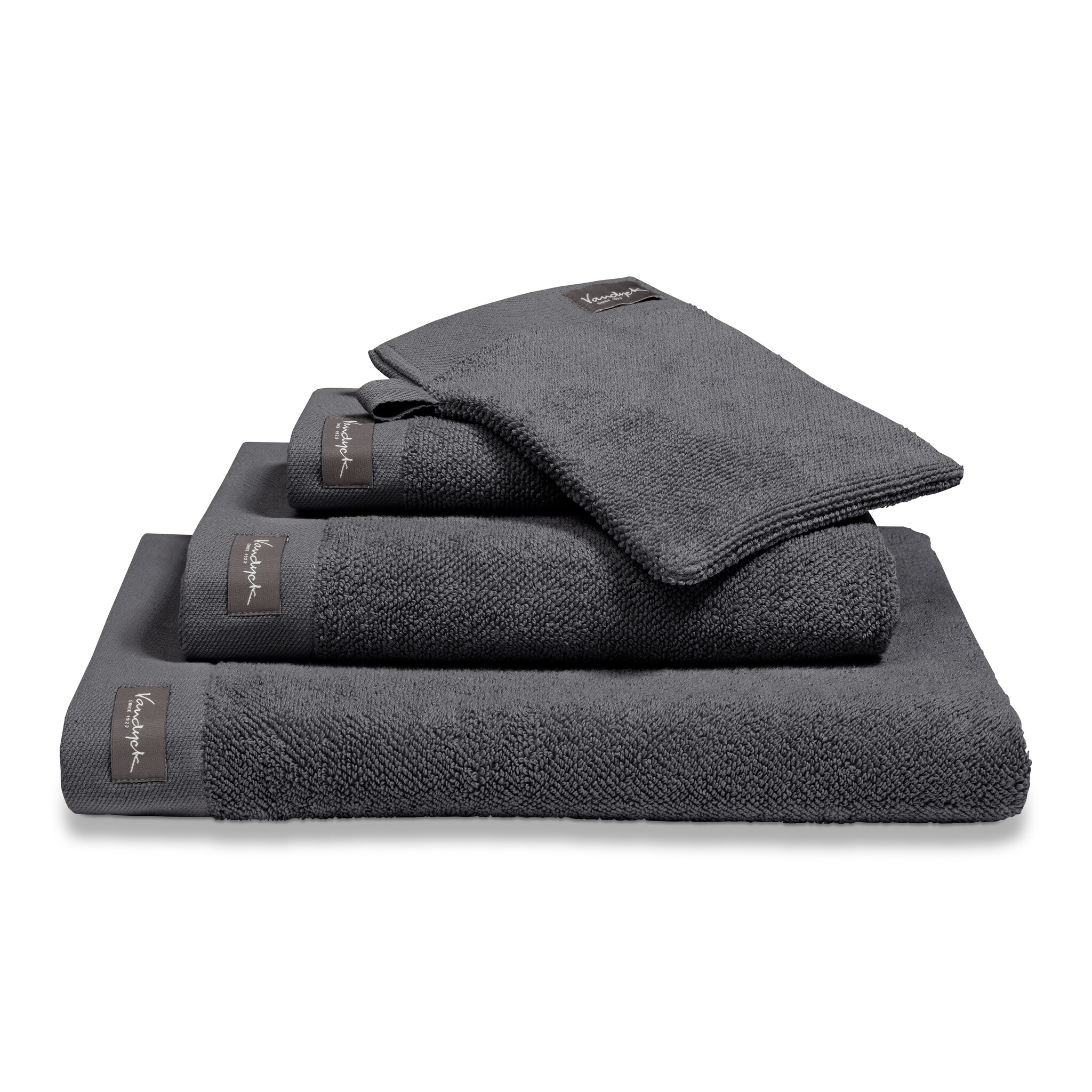 Handdoek HOME uni Off Black, zwart