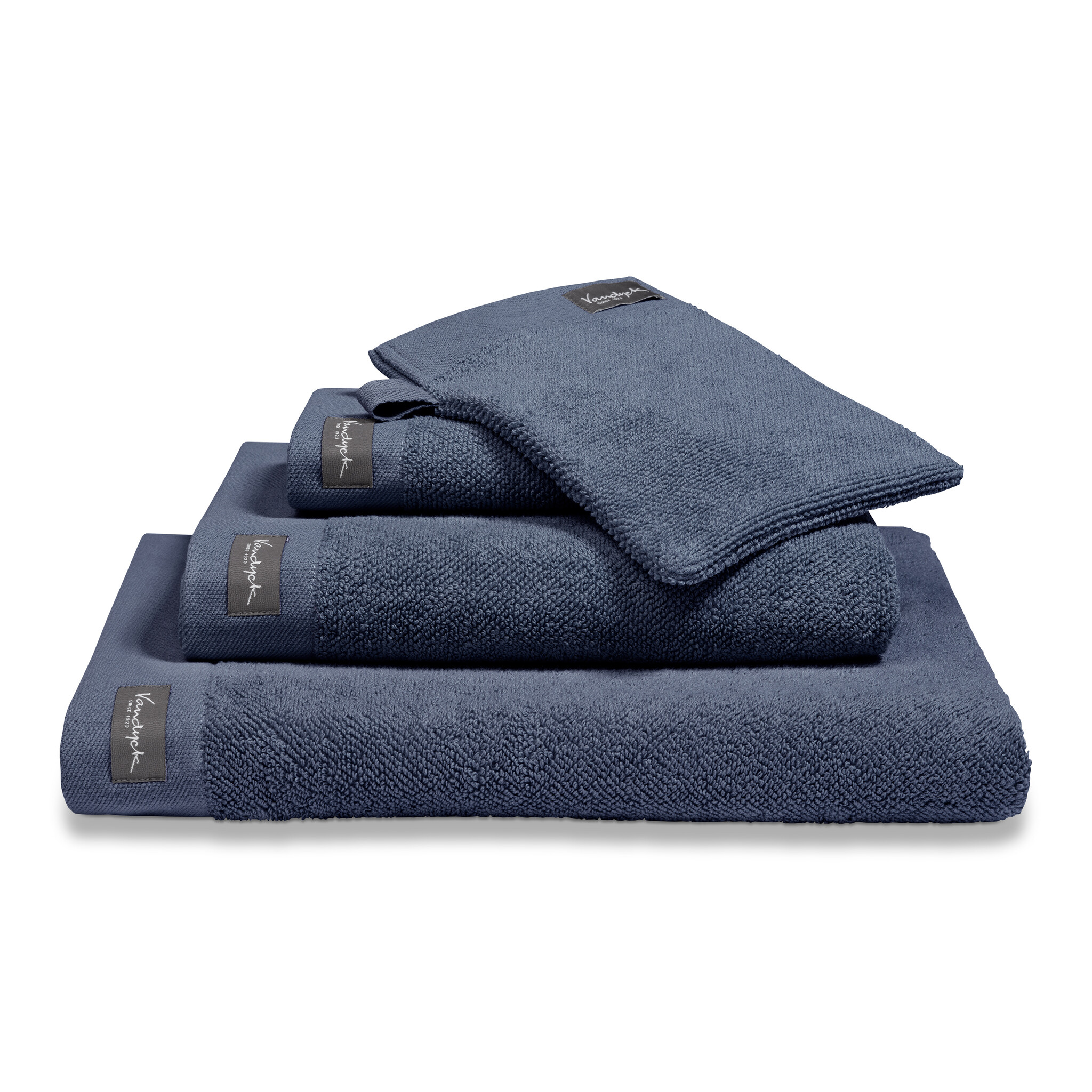 Handdoek HOME uni Blue Ink, donkerblauw