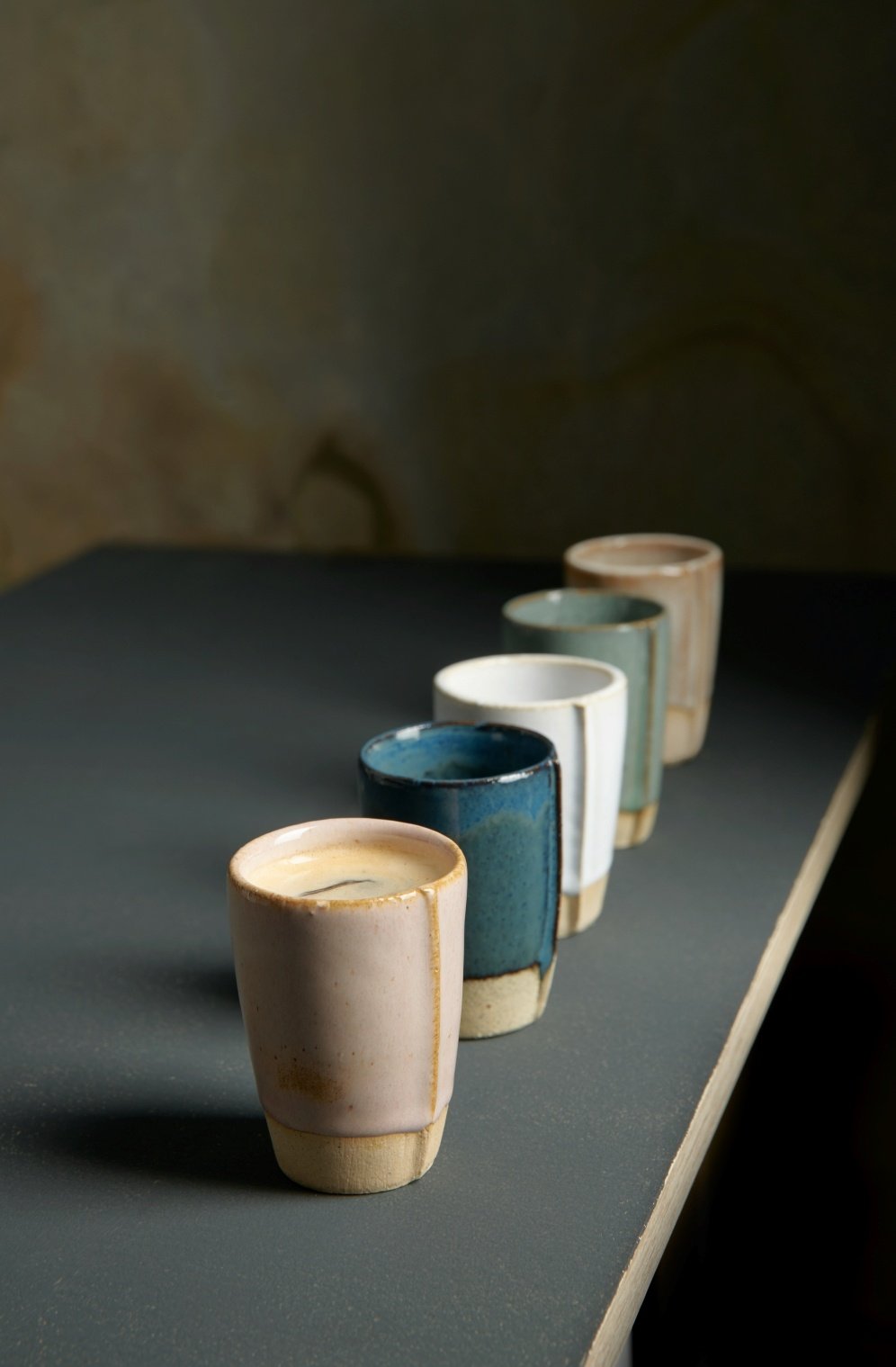 ▷ Tasse à cappuccino - 2 tasses en céramique de 250ml à l'aspect