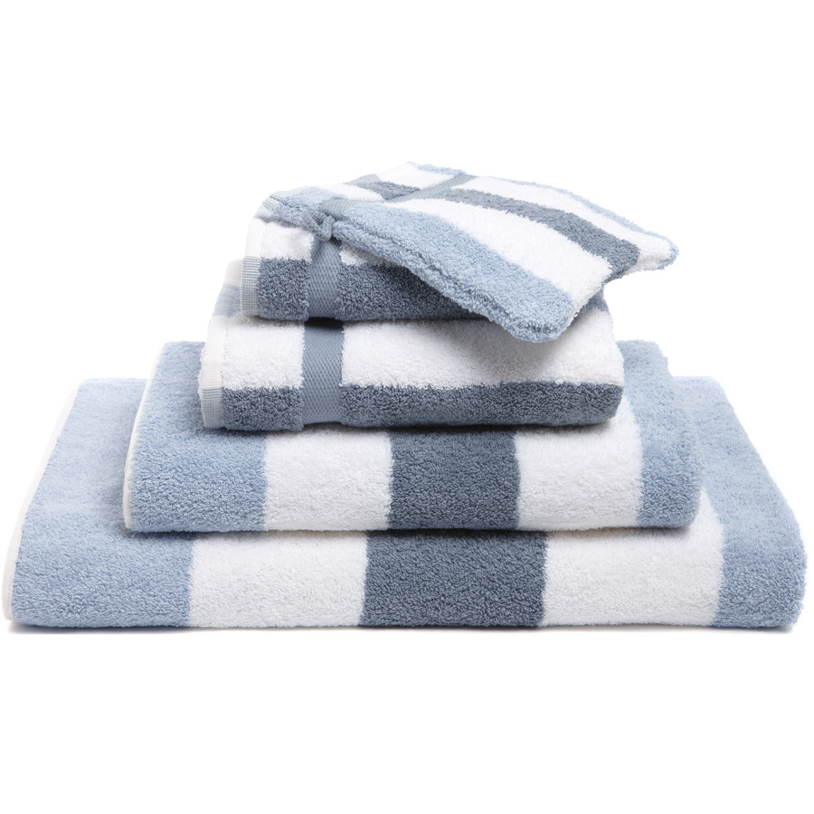 Sale Vandyck VANCOUVER Misty Blue | set of 5x guest towel (40x60cm ...