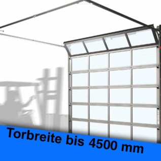 ALU-Rahmen Sektionaltor lichte Breite bis 4500 mm