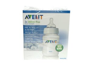 AVENT FLES BPA VRIJ 260ML 2 ST
