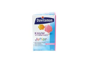 DAVITAM JUNIOR 3+ KAUWTABL FRAMBOOS