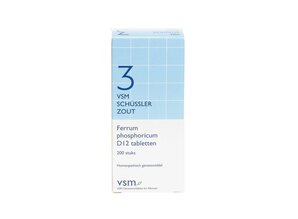 VSM SCHUSSLER ZOUT NO.3 FERRUM PHOSPHORICUM D12