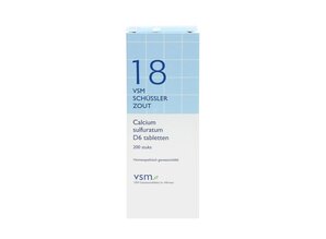 VSM SCHUSSLER ZOUT NO.18 CALCIUM SULFURATUM SCHUS D6