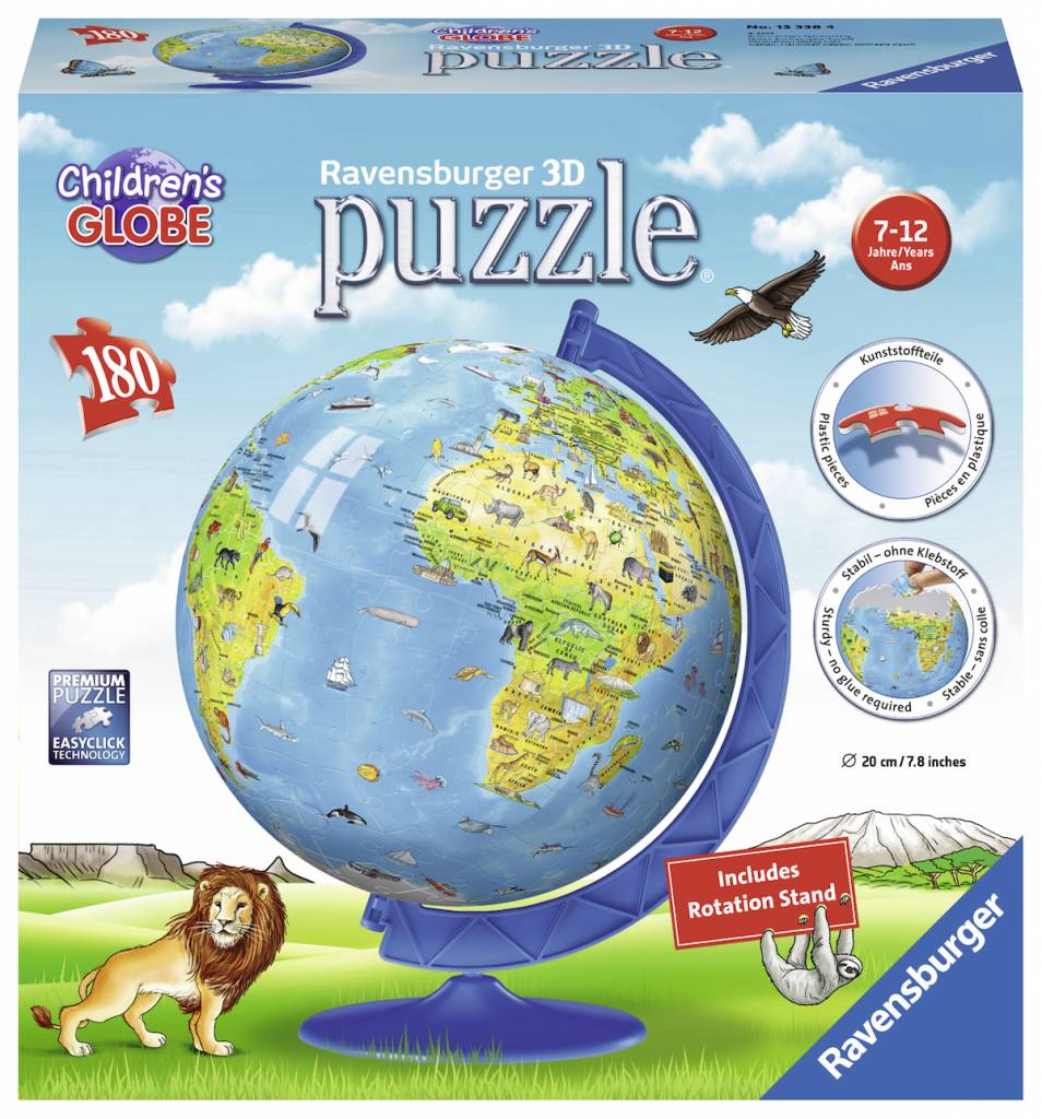 Ravensburger Globe enfants XXL - 180 pièces - Puzzles123