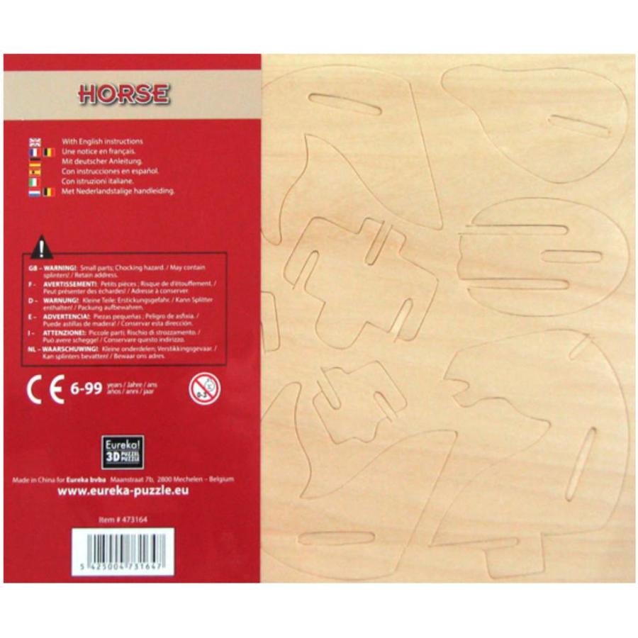 Cheval - Gepetto's Workshop - puzzle 3D en bois-3