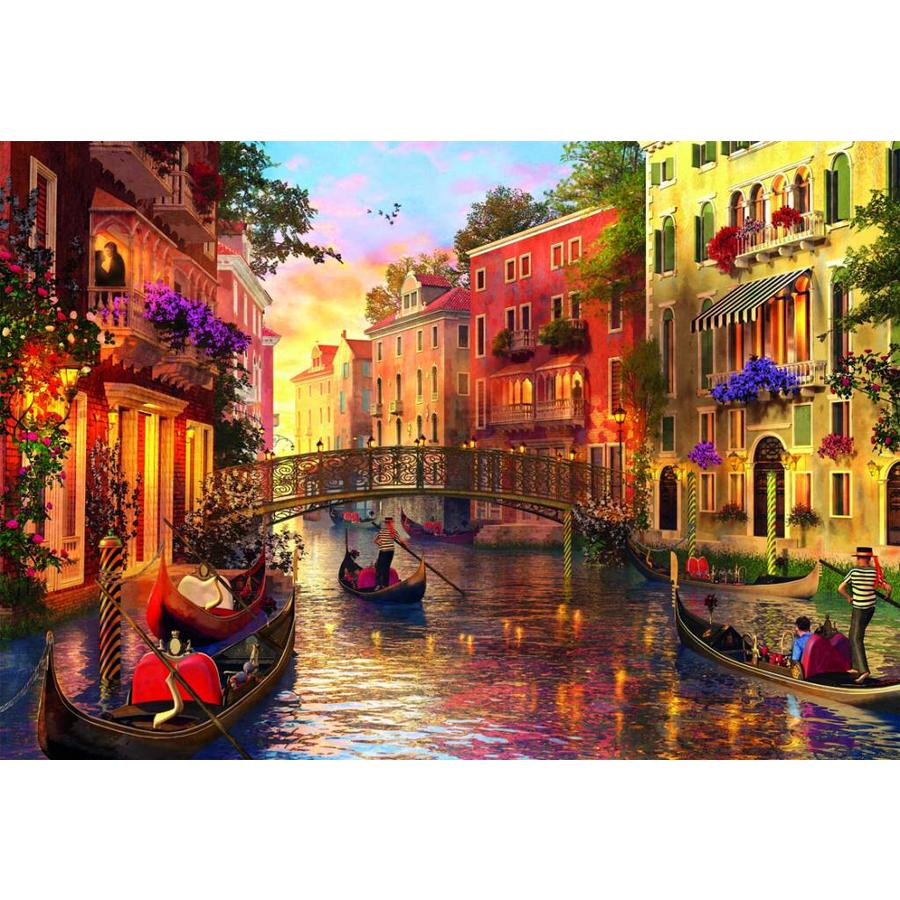 Sunset in Venice - jigsaw puzzle of 1500 pieces-2