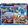 Educa Pixar - 4 puzzels van 50/80/100/150 stukjes