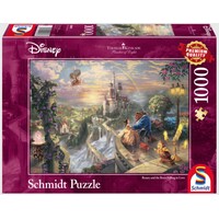 thumb-Beauty and the Beast - Thomas Kinkade - puzzel van 1000 stukjes-1