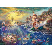 thumb-De Kleine Zeemeermin - Thomas Kinkade - puzzel van 1000 stukjes-2