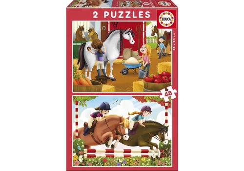 2 Puzzles - Dinosaures - 24 Teile - RAVENSBURGER Puzzle acheter en ligne